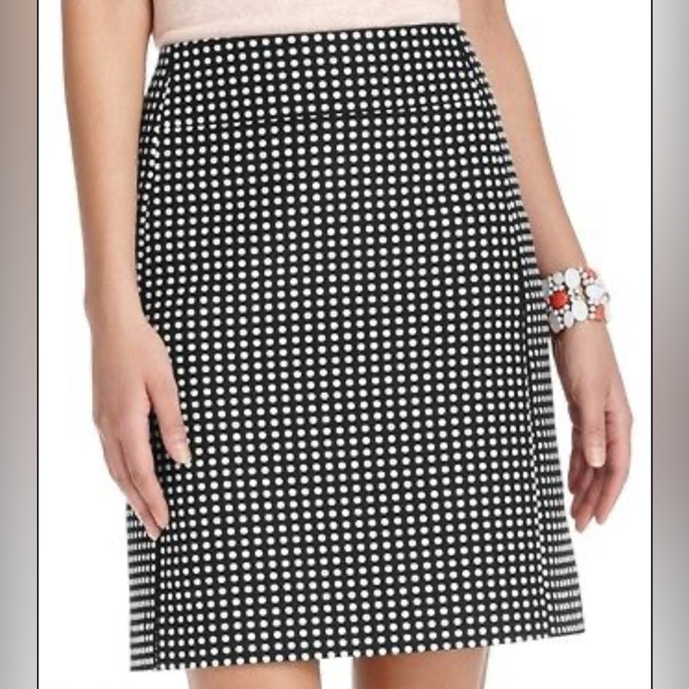 LOFT Woven Polka Dot Skirt | 4